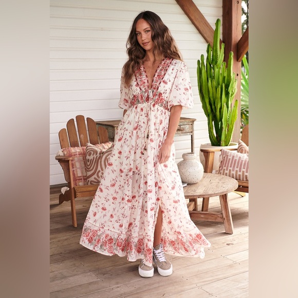 Free People Dresses & Skirts - Free People Lysette Floral Maxi Dress